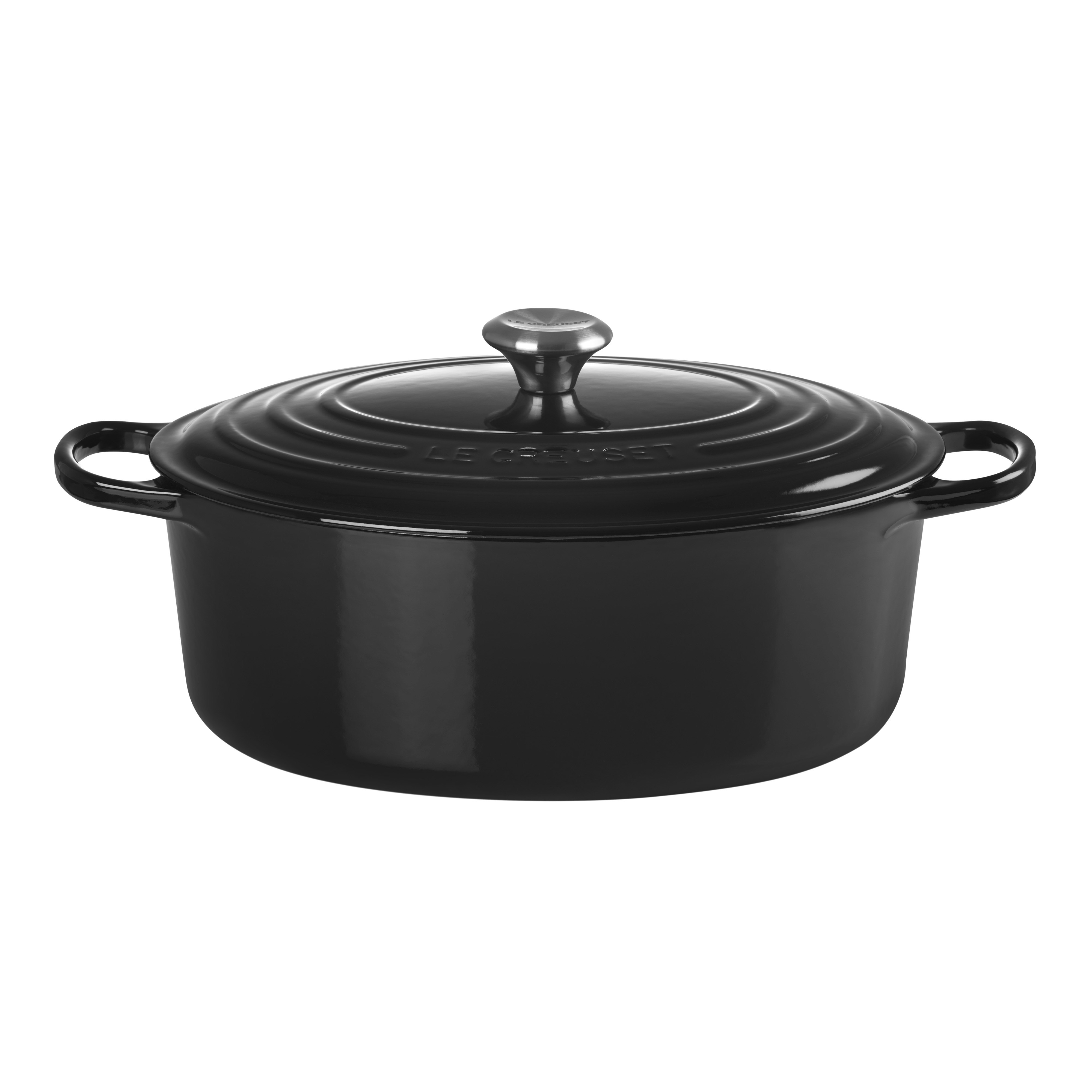 Le Creuset Signature Gryta Oval 31 Cm Black - Grytor Emaljerat Gjutj&auml;rn Svart
