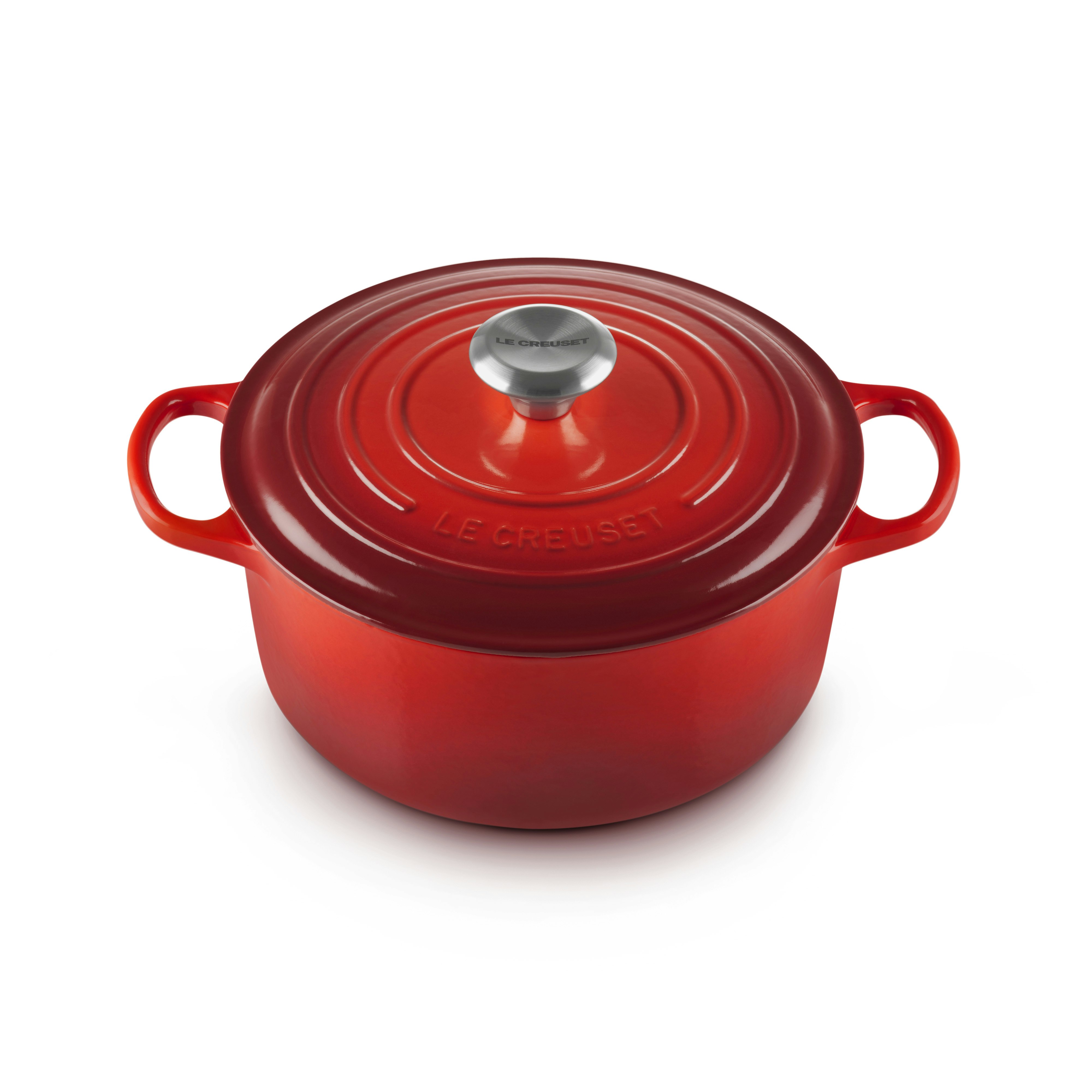 Le Creuset Signature Gryta Rund 24 Cm - Grytor Emaljerat Gjutj&auml;rn Cerise
