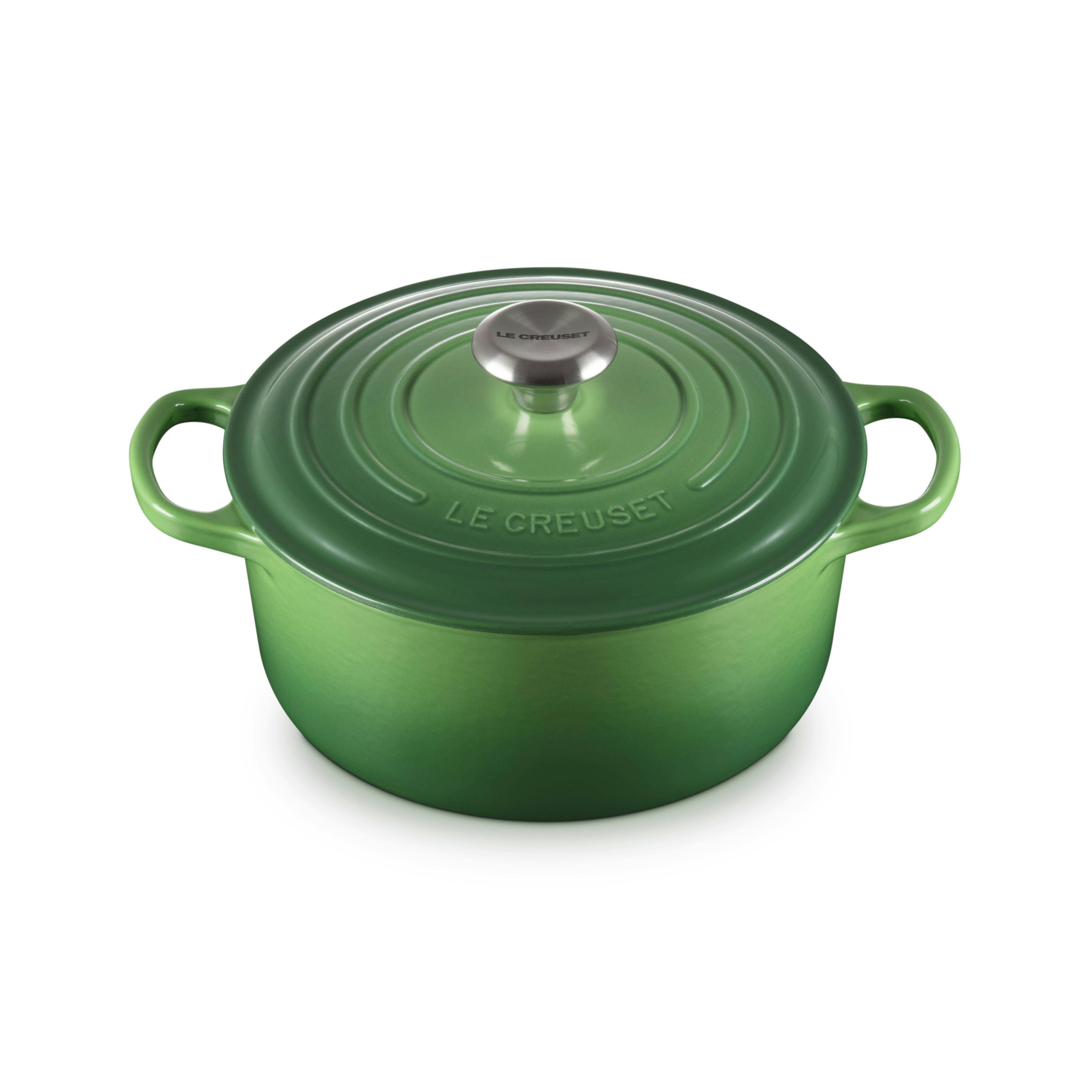 Le Creuset Signature Gryta Rund 24 Cm - Grytor Emaljerat Gjutj&auml;rn Bamboo Green