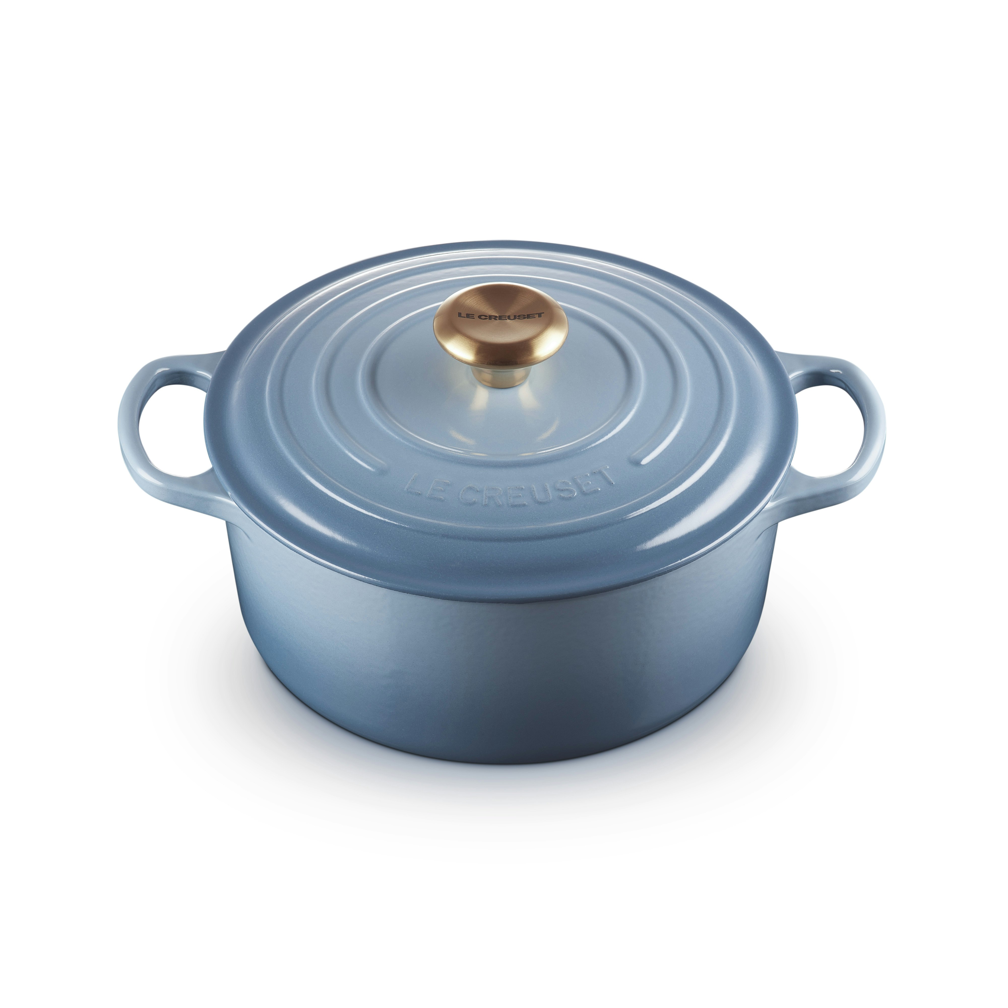 Le Creuset Signature Gryta Rund 24 Cm - Grytor Emaljerat Gjutj&auml;rn Chambray