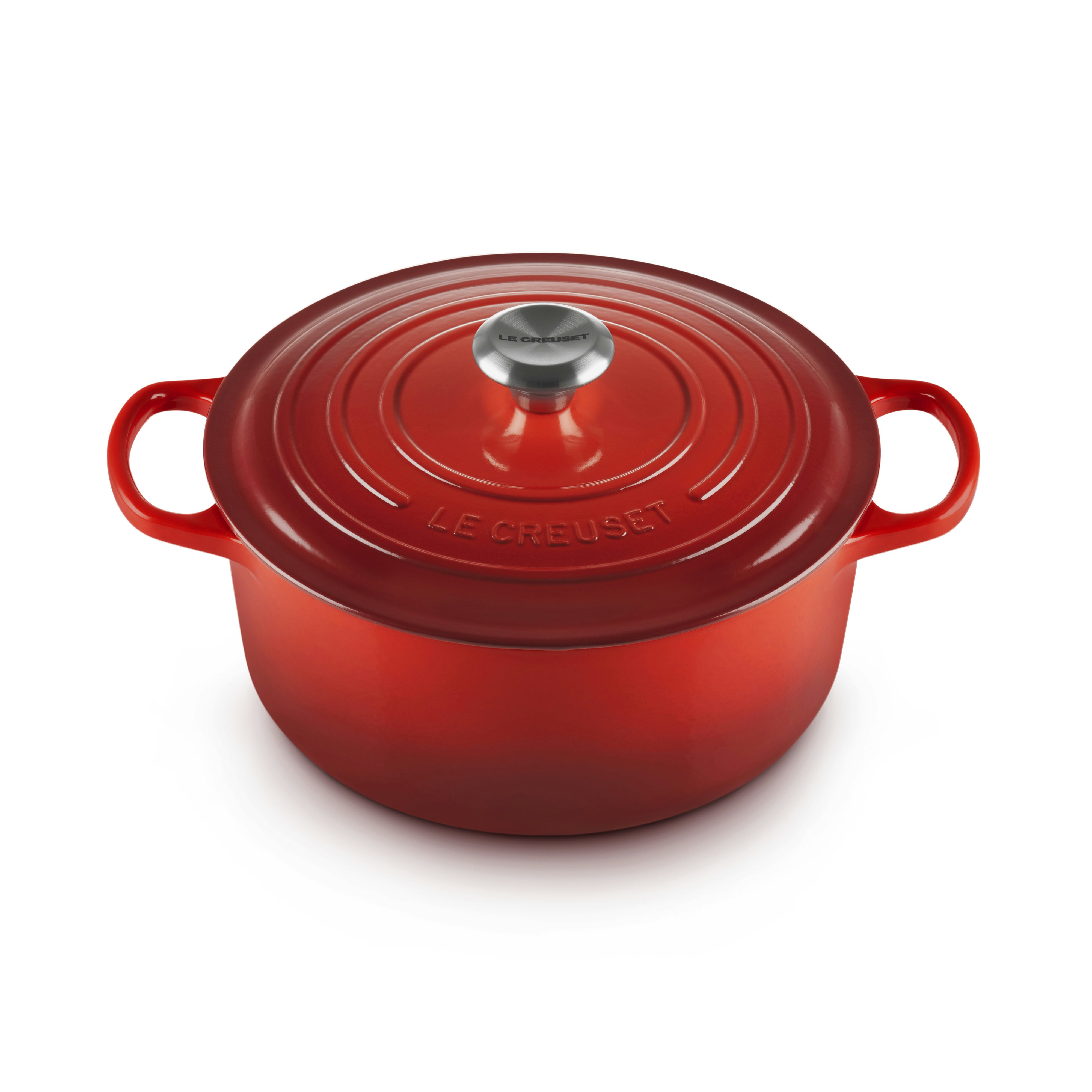 Le Creuset Signature Gryta Rund 26 Cm - Grytor Emaljerat Gjutj&auml;rn Cerise