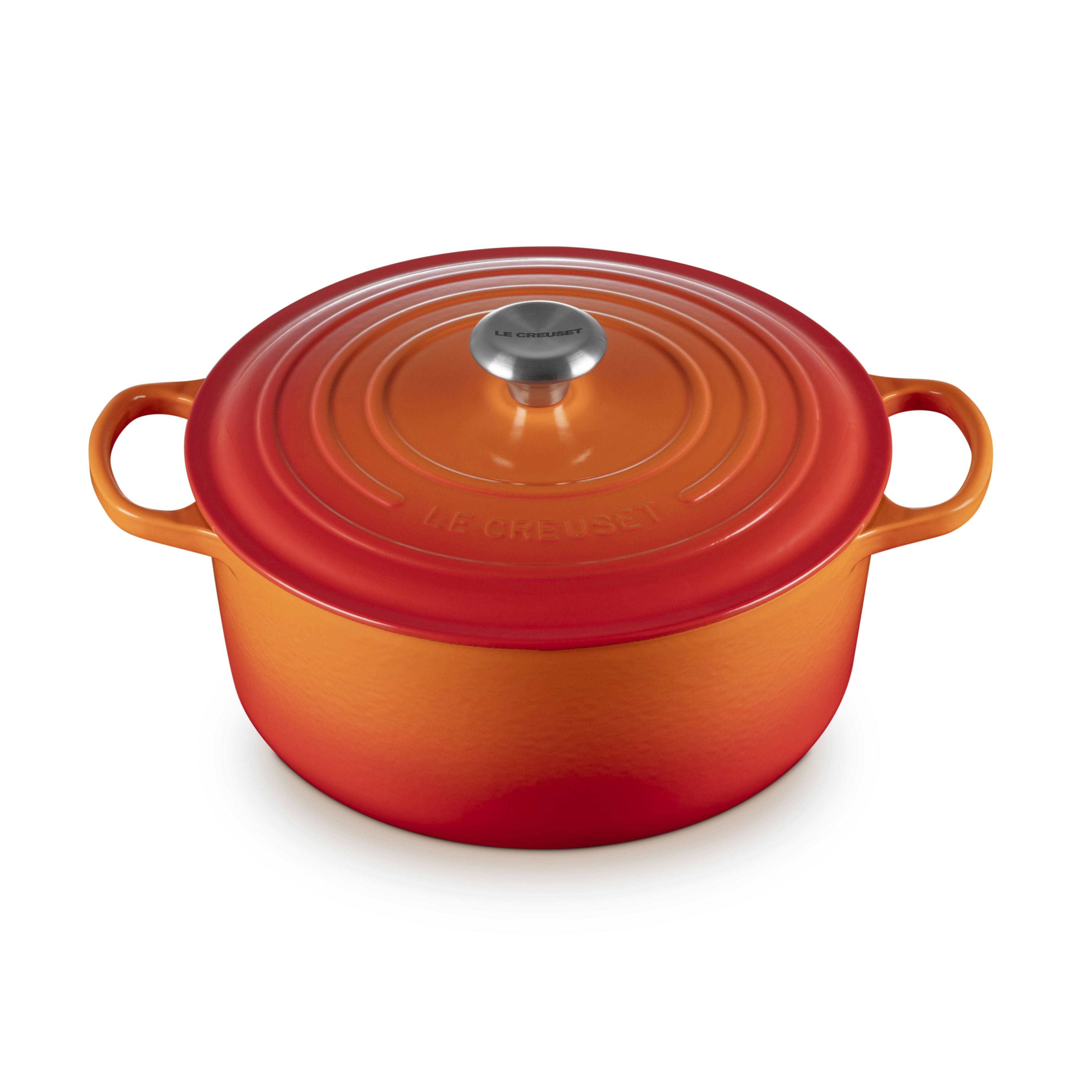 Le Creuset Signature Gryta Rund 28 Cm - Grytor Emaljerat Gjutj&auml;rn Volcanic