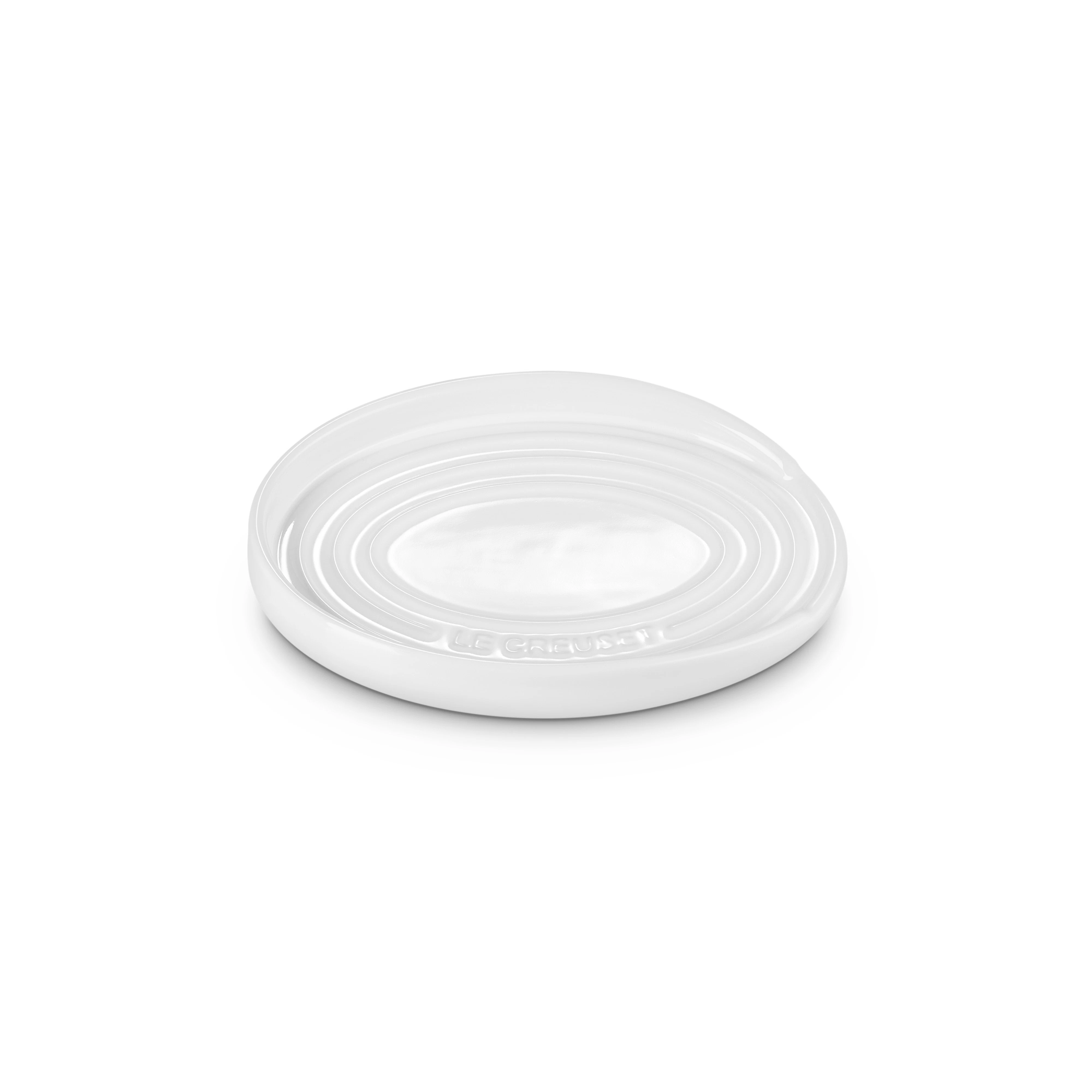 Le Creuset Signature Grytskedhållare Oval White - Bestick- & Redskapsförvaring Stengods Vit