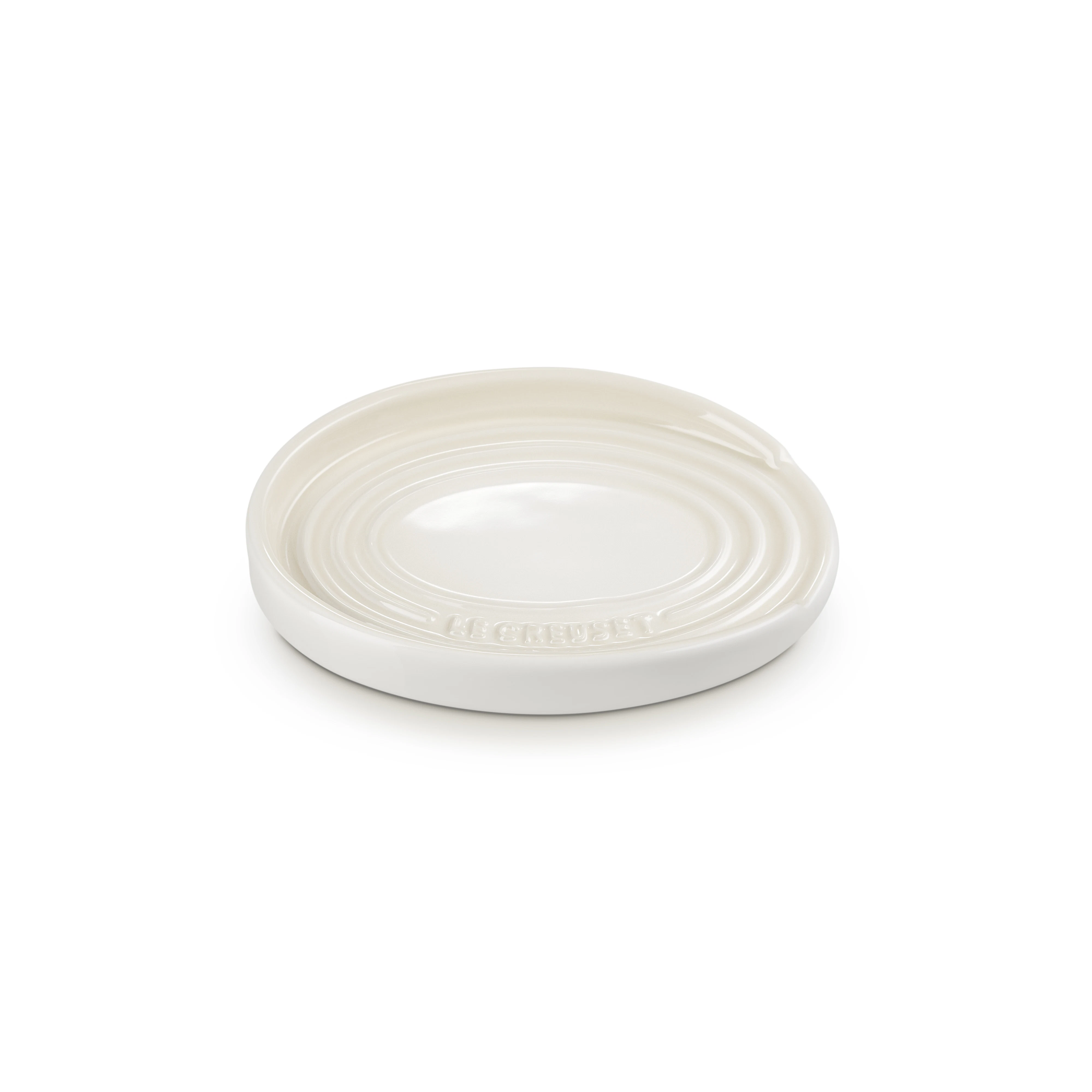 Le Creuset Signature Grytskedhållare Oval - Bestick- & Redskapsförvaring Stengods Meringue