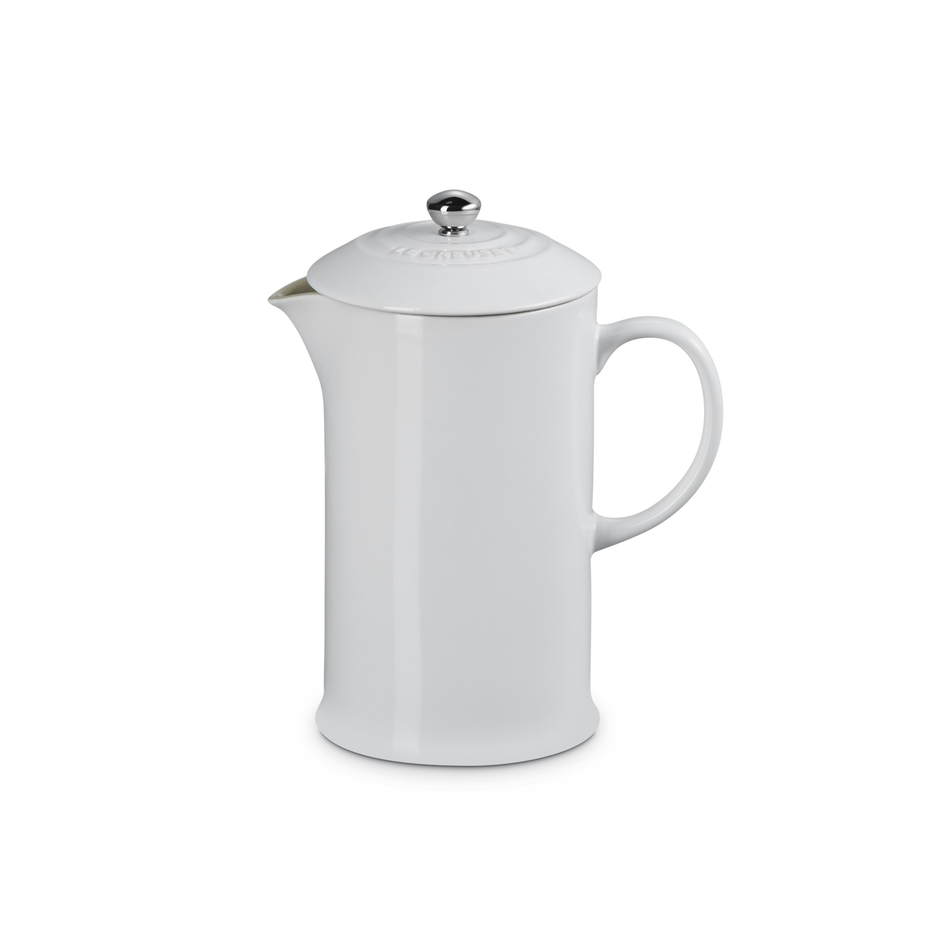 Le Creuset Signature Pressobryggare 1l White - Kaffepressar Stengods Vit
