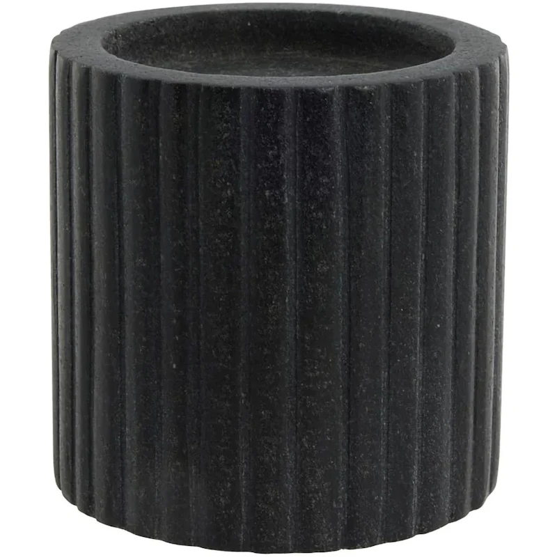 Eliana Ljusstake Marmor Svart 10 cm