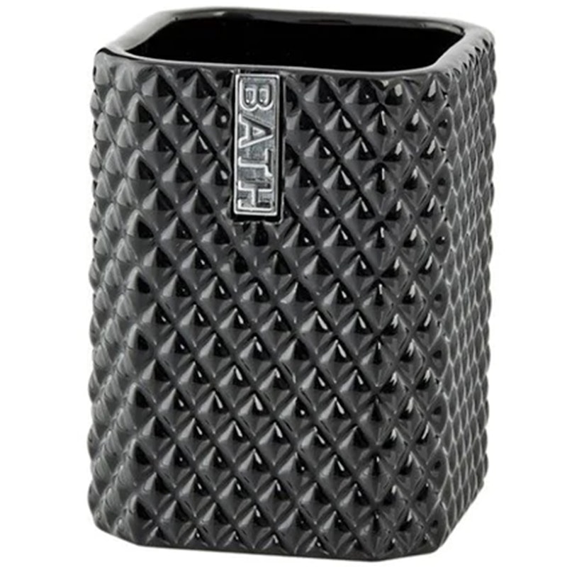 Marion Tandborstmugg, Svart/Silver