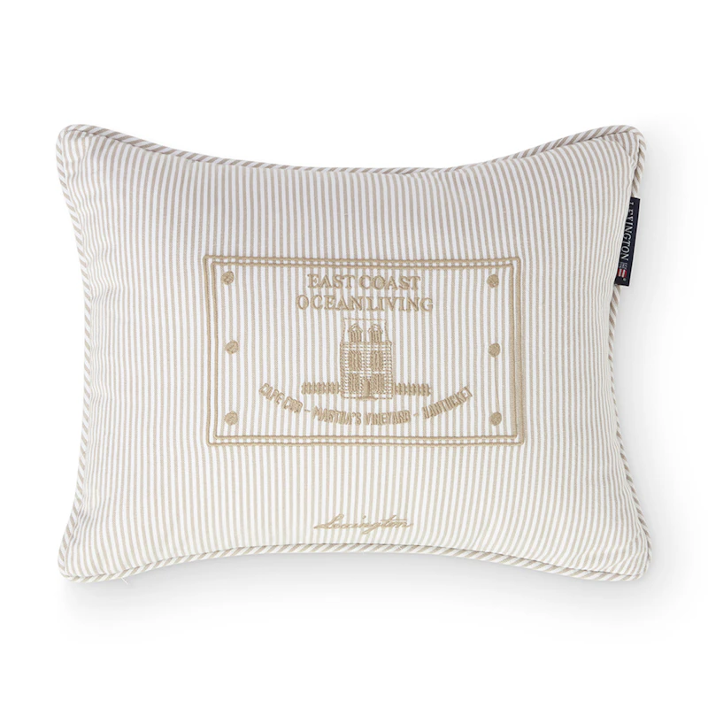 Kuddfodral 30x40 cm, Vit / Beige