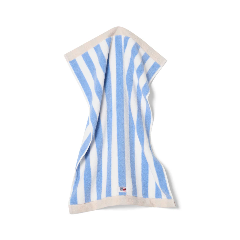 Handduk 30x50 cm, Vit / Himmelsblå / Moonbeam