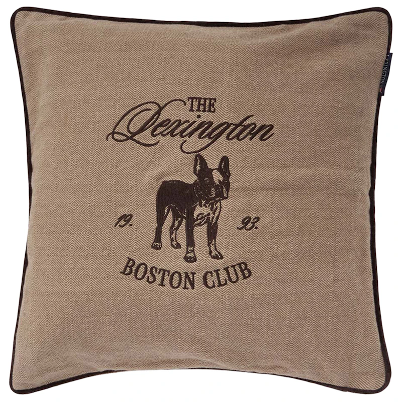 Boston Club Kuddfodral 50x50 cm, Beige / Brun
