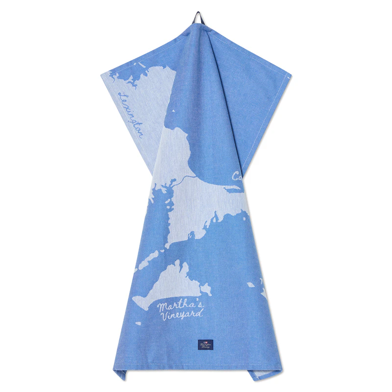 Kökshandduk Kartmotiv