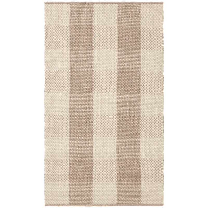 Checked Jute Matta 200x300 cm, Beige/Natural