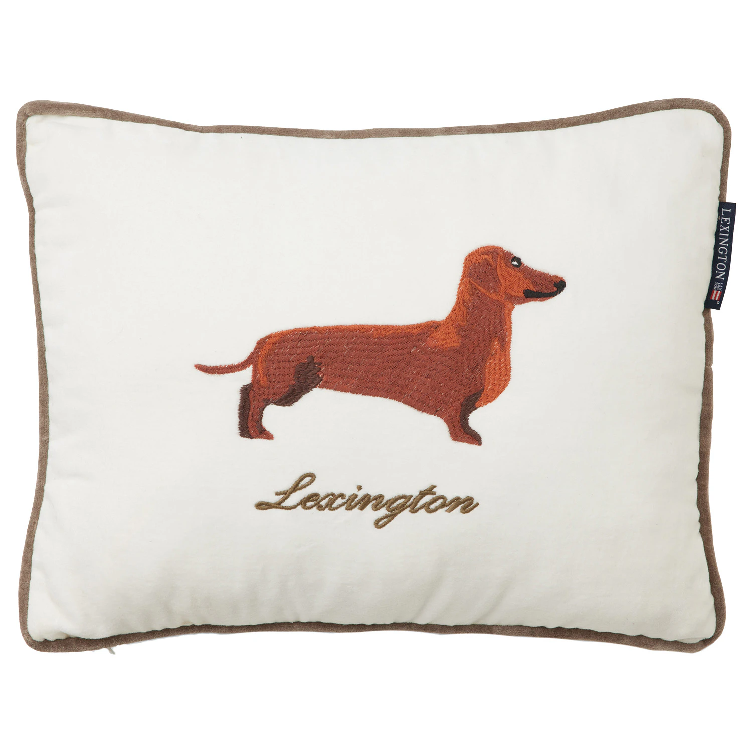 Lexington Dog Kudde 30x40 Cm - Prydnadskuddar & Fodral Bomullssammet Beige