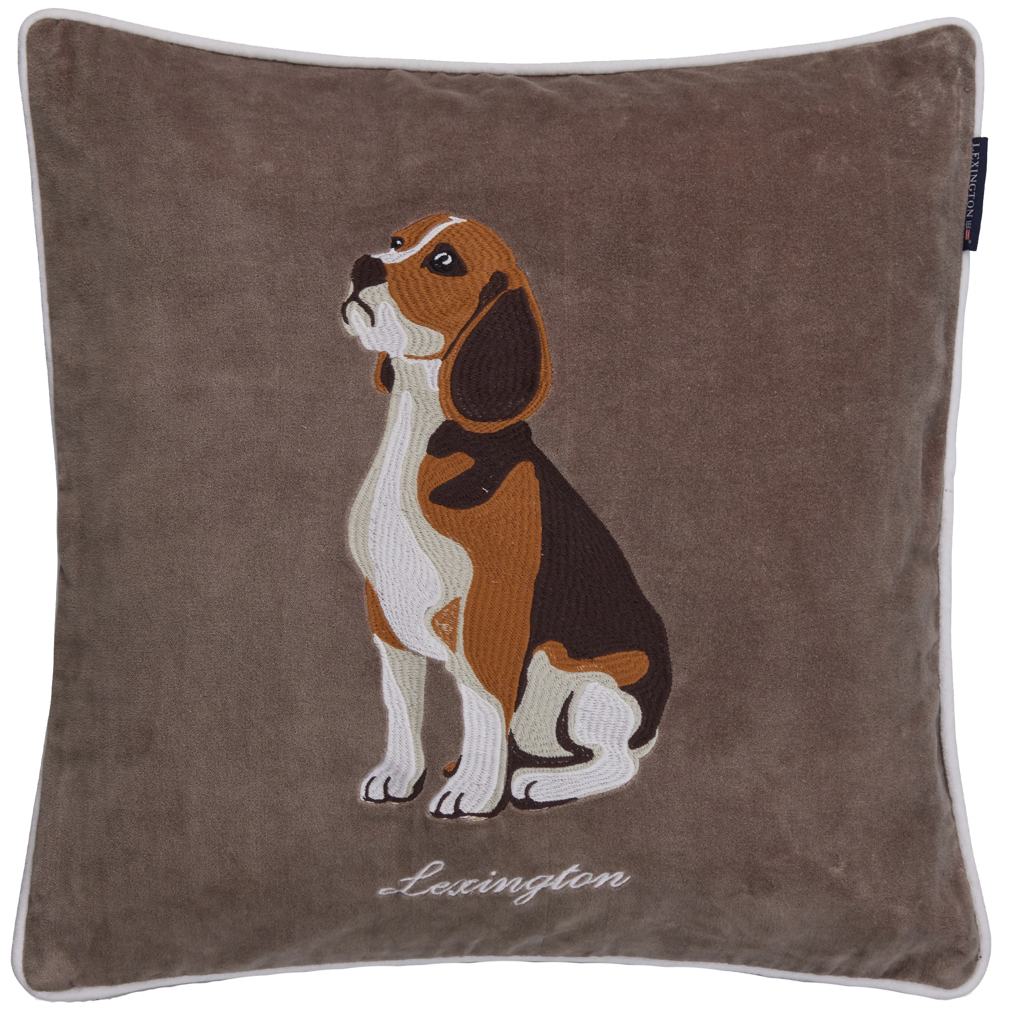 Lexington Dog Kuddfodral 50x50 Cm - Prydnadskuddar & Fodral Bomullssammet Brun