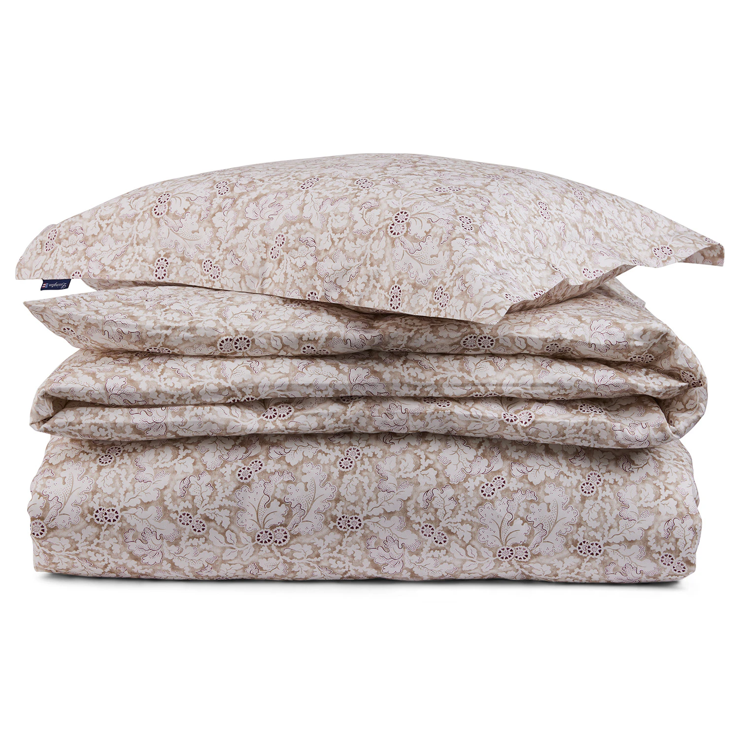 Lexington Fall Leaves Bäddset 220x220 + 50x60x2 - Bäddset Cotton Sateen Vit