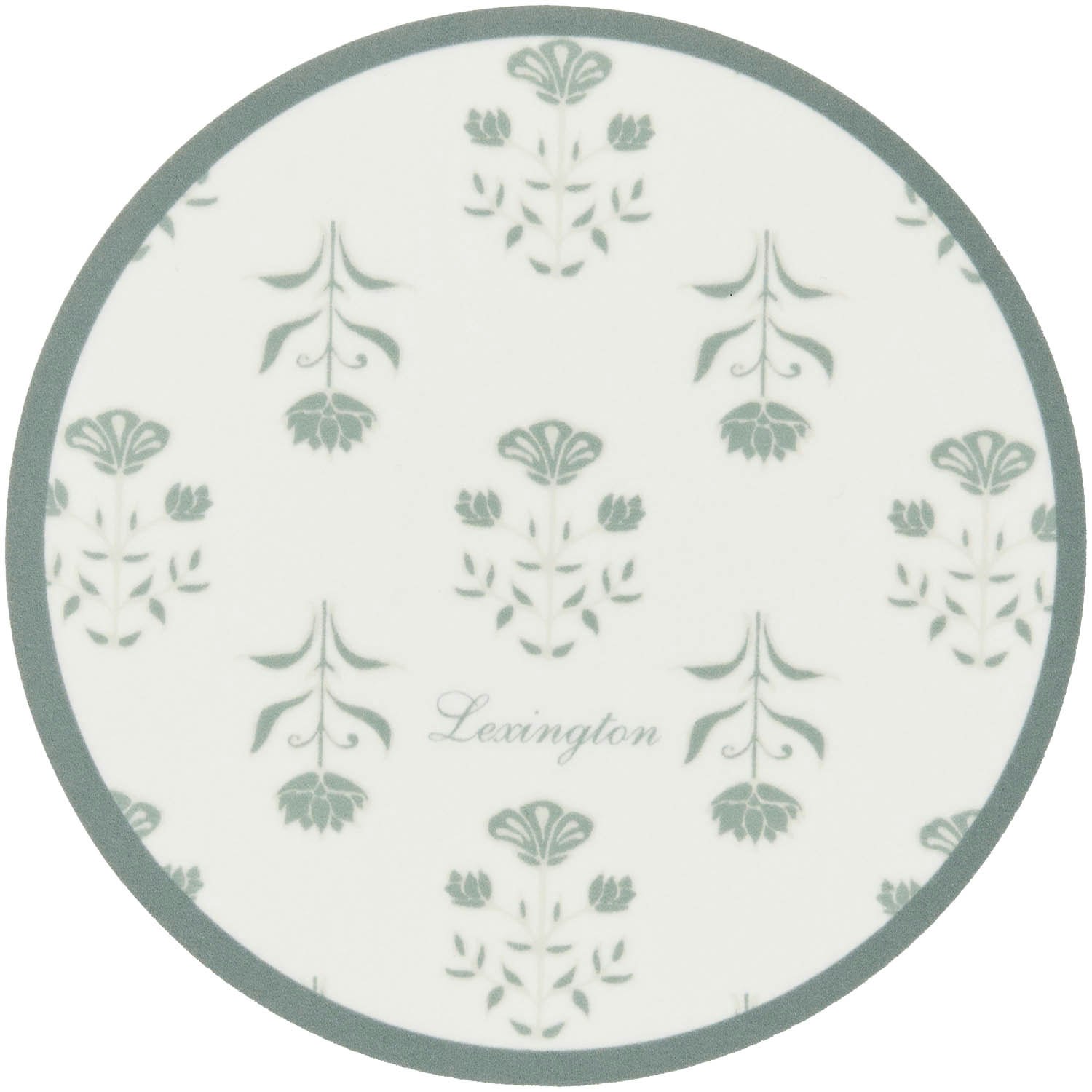 Lexington Floral Glasunderl&auml;gg 4-pack - Bordstabletter & Glasunderl&auml;gg Laminat Vit