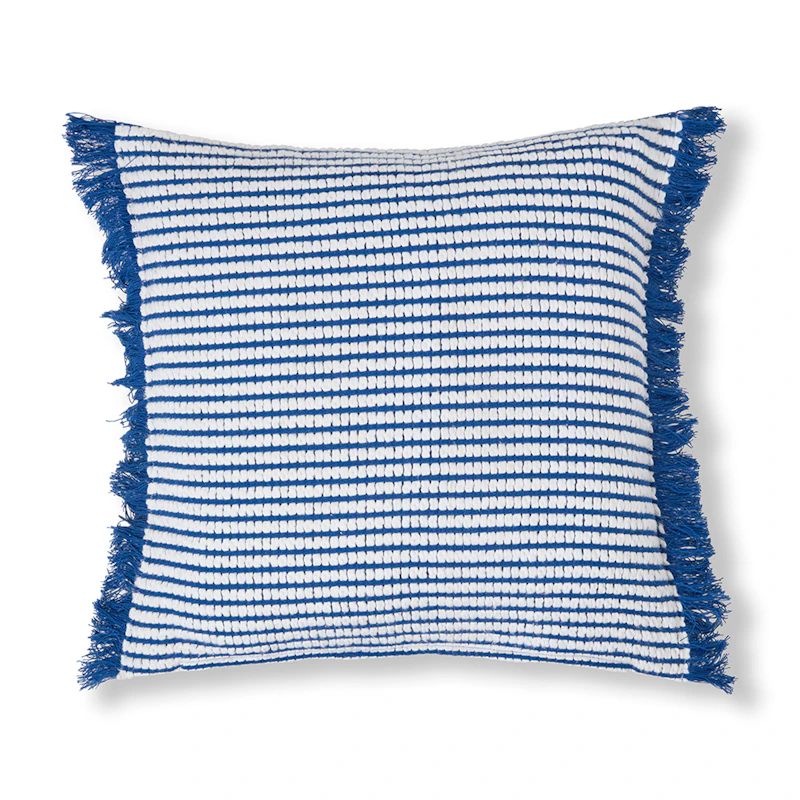 Kuddfodral, Vit / Blå