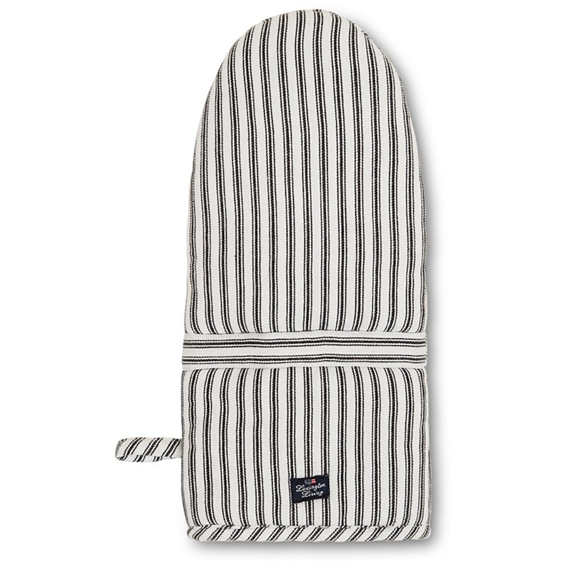 Icons Herringbone Striped Grytvante, Svart