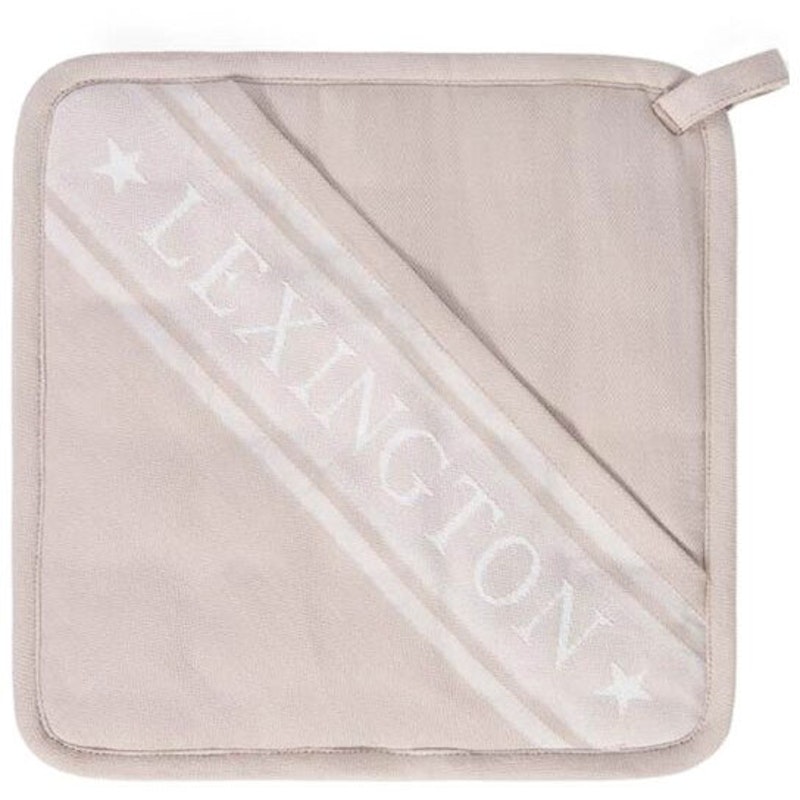 Icons Organic Cotton Jacquard Star Grytlapp, Vit / Beige