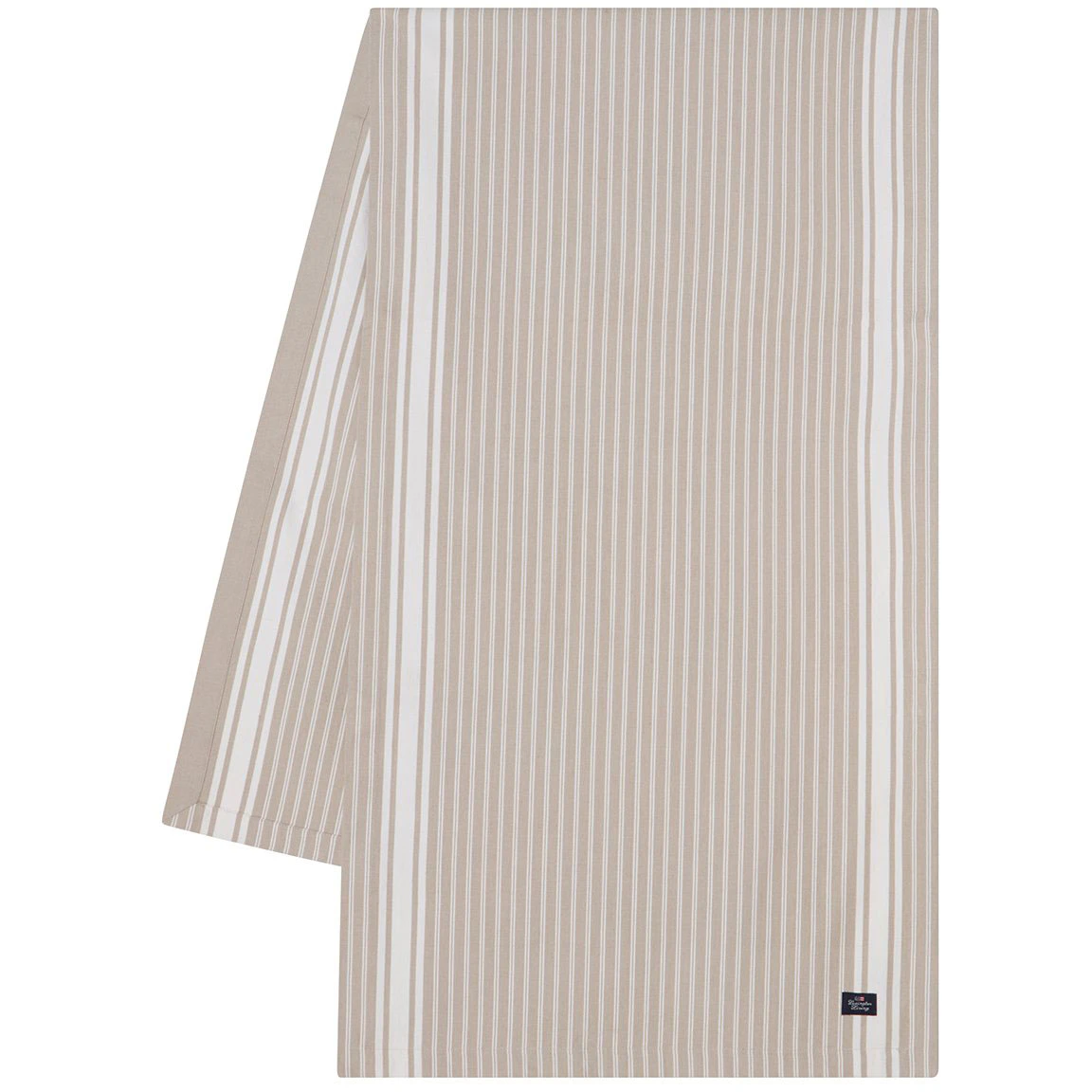 Lexington Icons Striped Organic Cotton Oxford Löpare 50x250 Cm / Beige - Dukar & löpare Bomull Vit