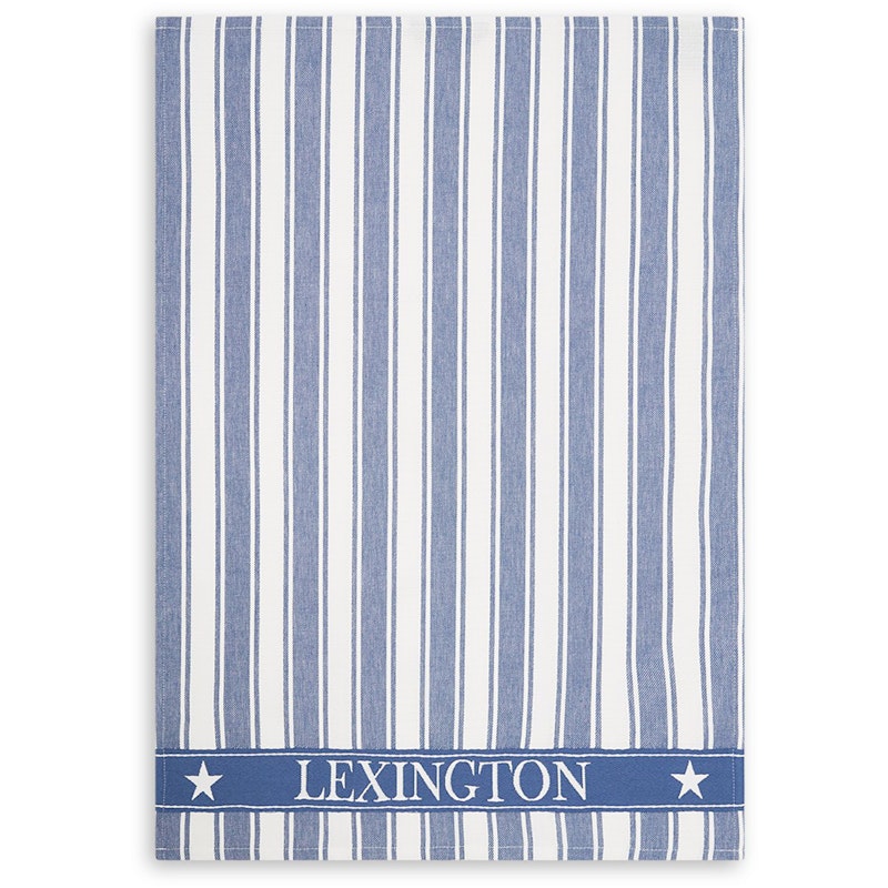 Icons Twill Waffle Striped Kökshandduk, Blå