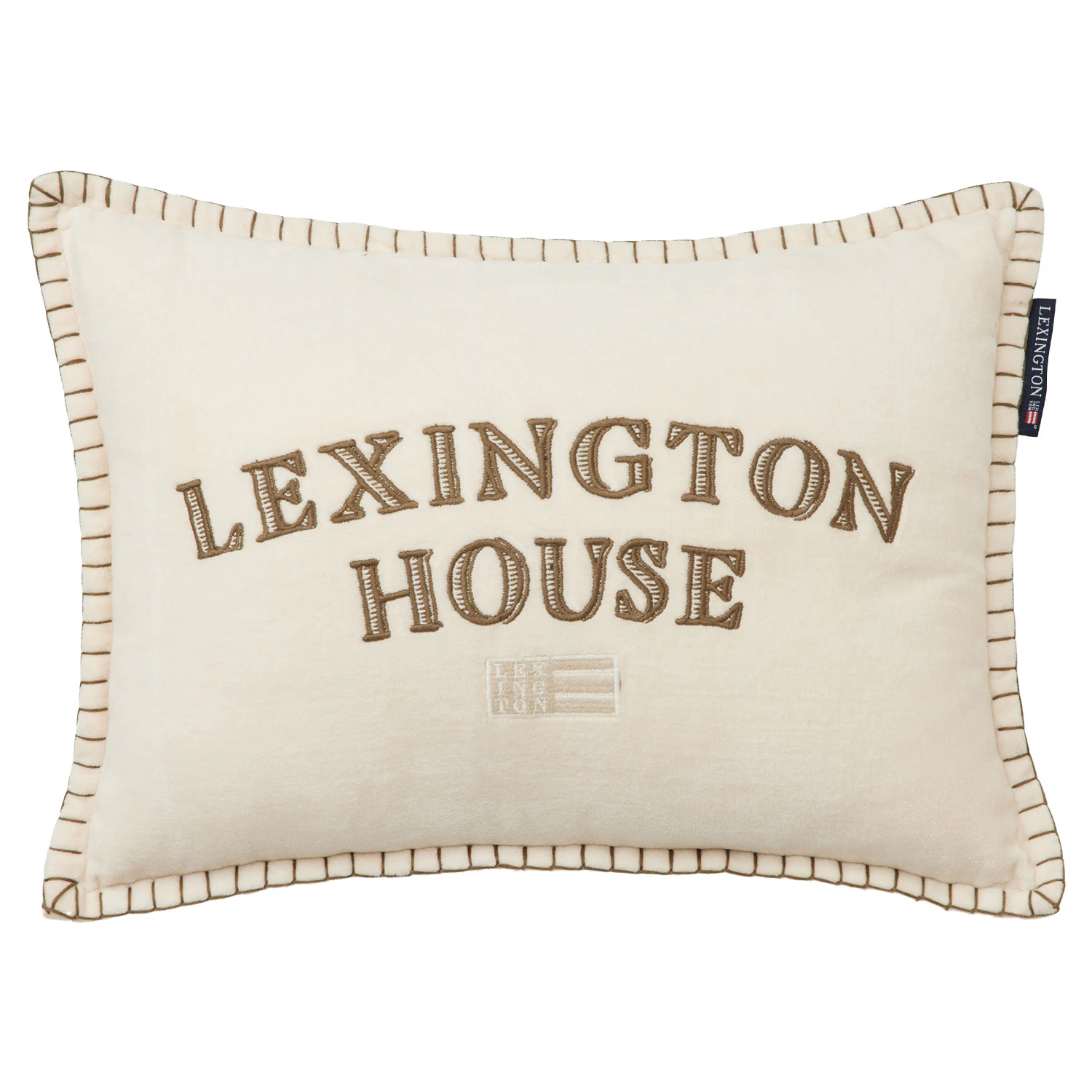 Lexington Kudde 30x40 Cm - Prydnadskuddar & Fodral Bomullssammet Beige