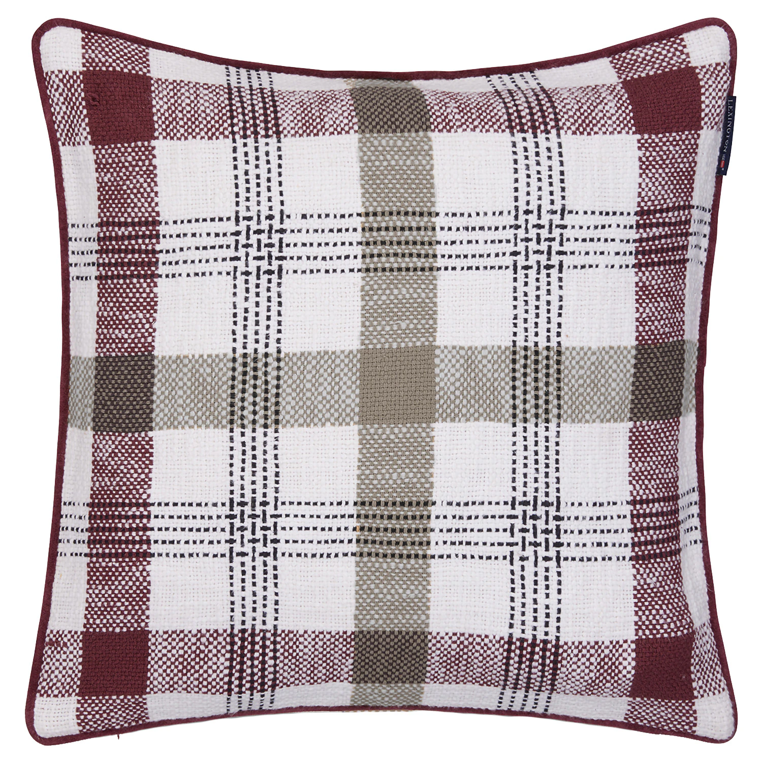 Lexington Kuddfodral 50x50 Cm /vinröd - Prydnadskuddar & Fodral Återvunnen Bomull Stone