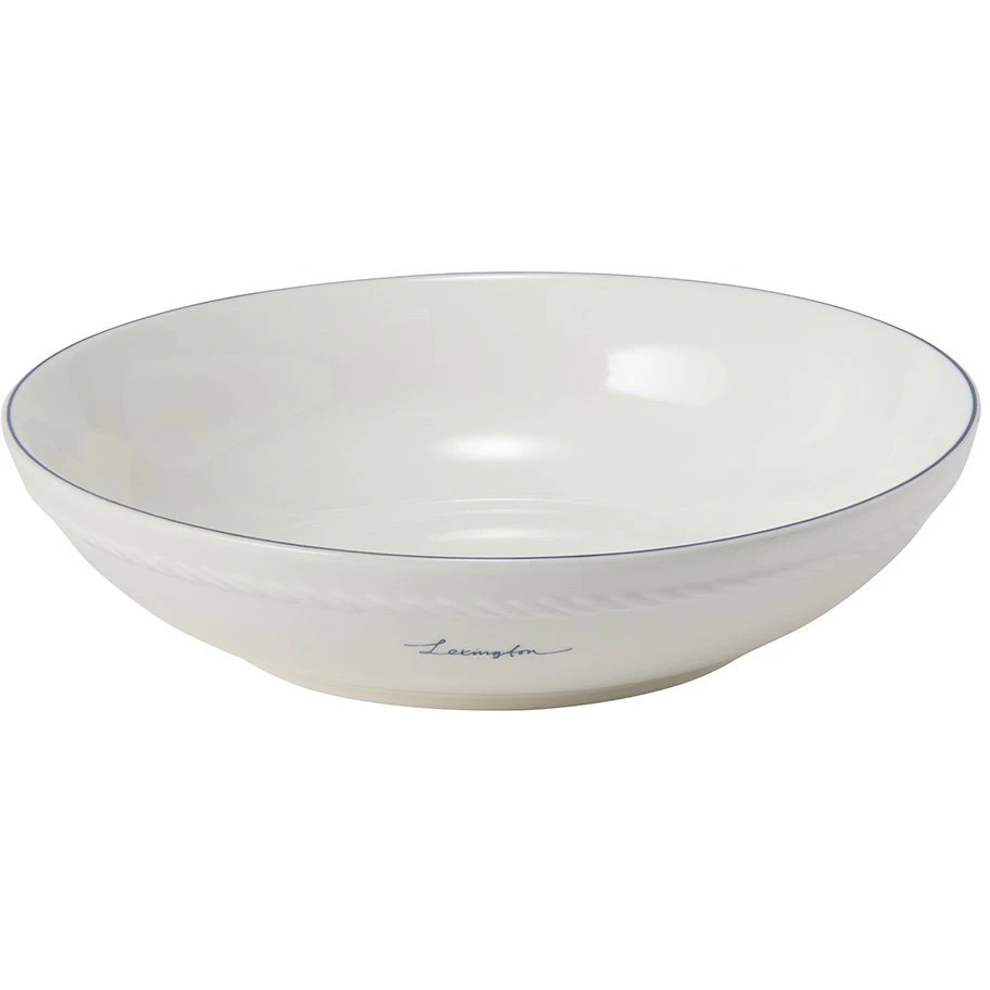 Lexington Porcelain Medium Sk&aring;l 22 Cm / M&ouml;rkbl&aring; - Serveringssk&aring;lar Porslin Vit