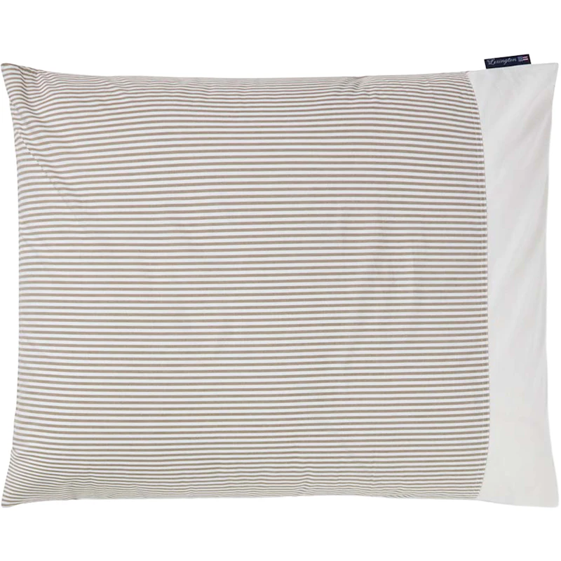 Striped Örngott 50x60 cm, Oliv / Vit