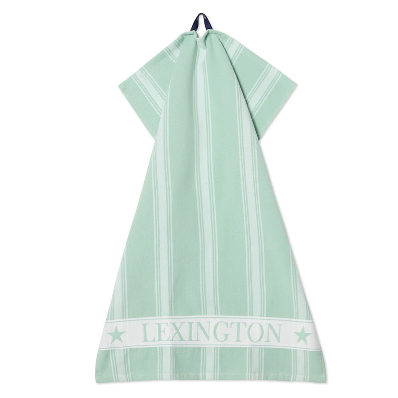 Kökshandduk 50x70 cm, Grön / Vit