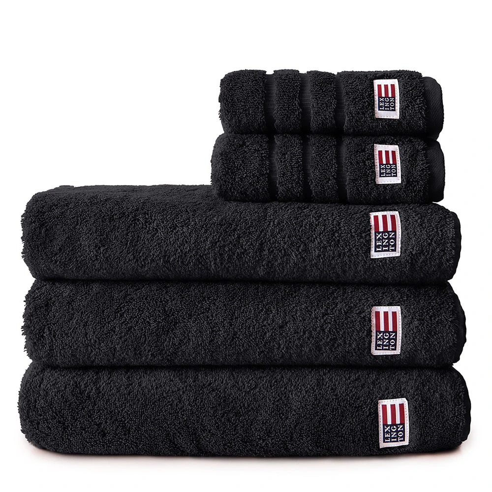 Lexington Original Handduk 30x30 Cm - Handdukar & Badlakan Bomull Svart