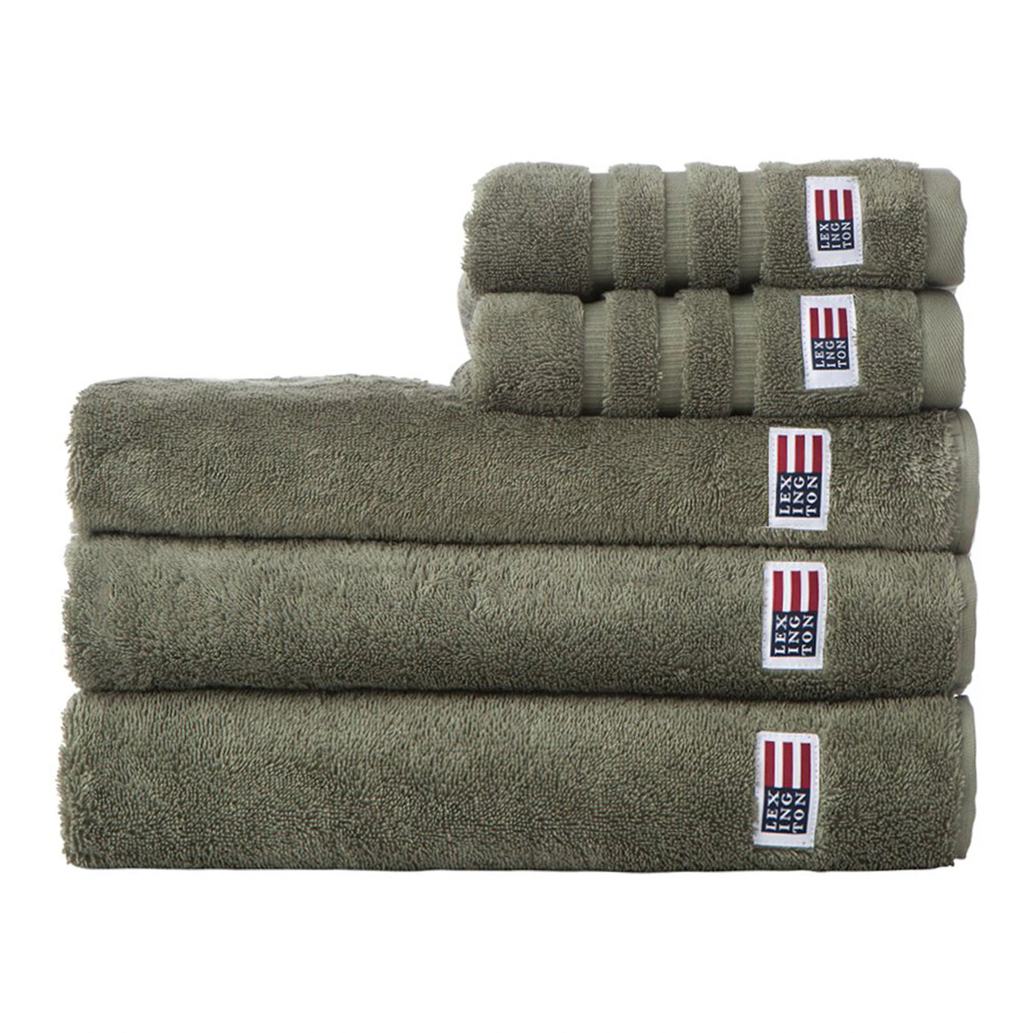 Lexington Original Handduk 50x70 Cm - Handdukar & Badlakan Bomull Dusty Olive