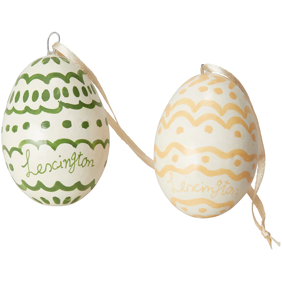 Lexington Påskägg Papier-maché 2-pack - Påskdekorationer Pappersmaché Multi