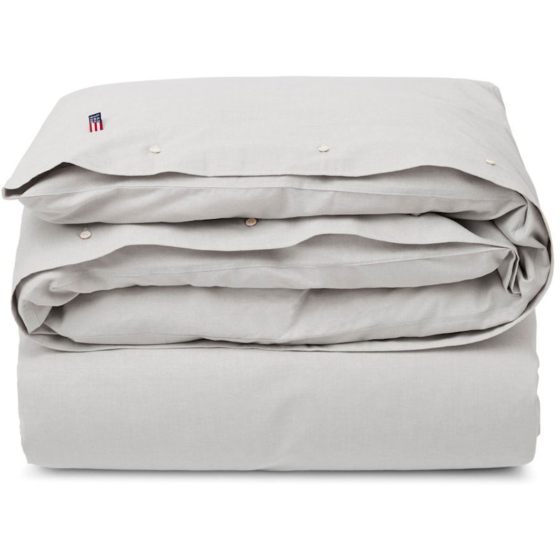 Pin Point Gray Cotton Påslakan, 150x210 cm