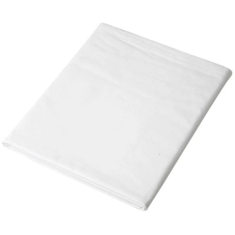 Pocket Cotton Percale Lakan Vit, 90x200 cm