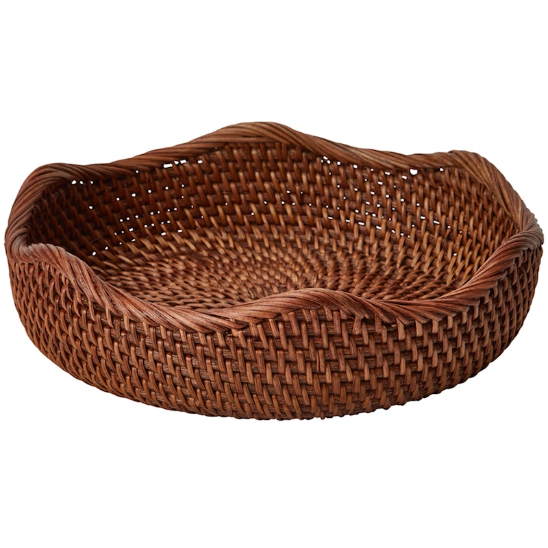 Rattan Wavy Korg Brun, M