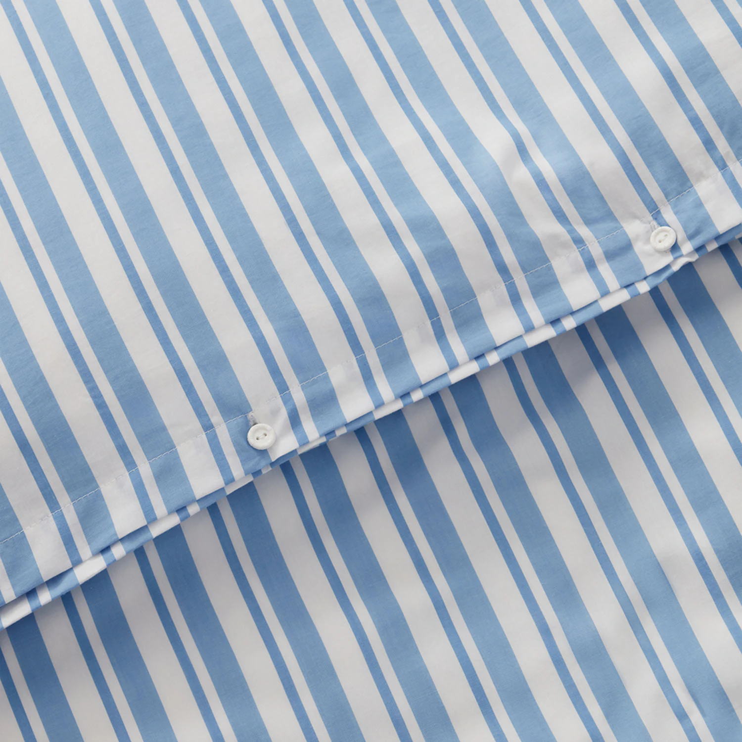 Lexington Striped Cotton Poplin Bäddset 220x220 + 50x60x2 Cm, blå från Lexington, bild 3