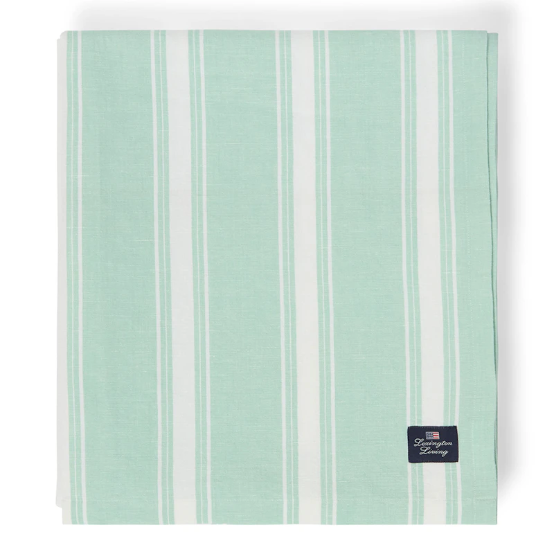 Bordsduk 150x250 cm, Grön / Vit