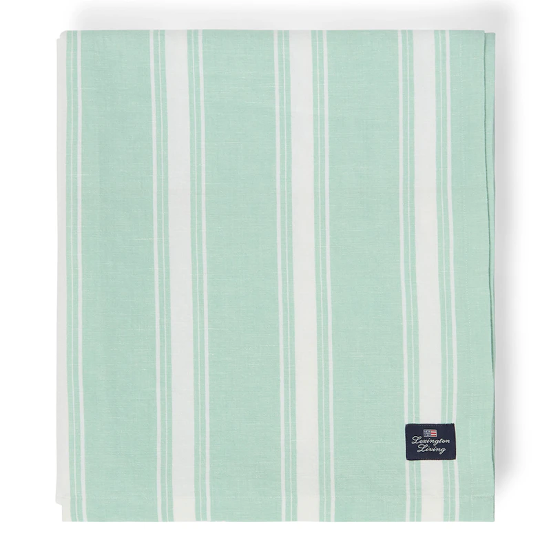 Bordsduk 150x350 cm, Grön / Vit