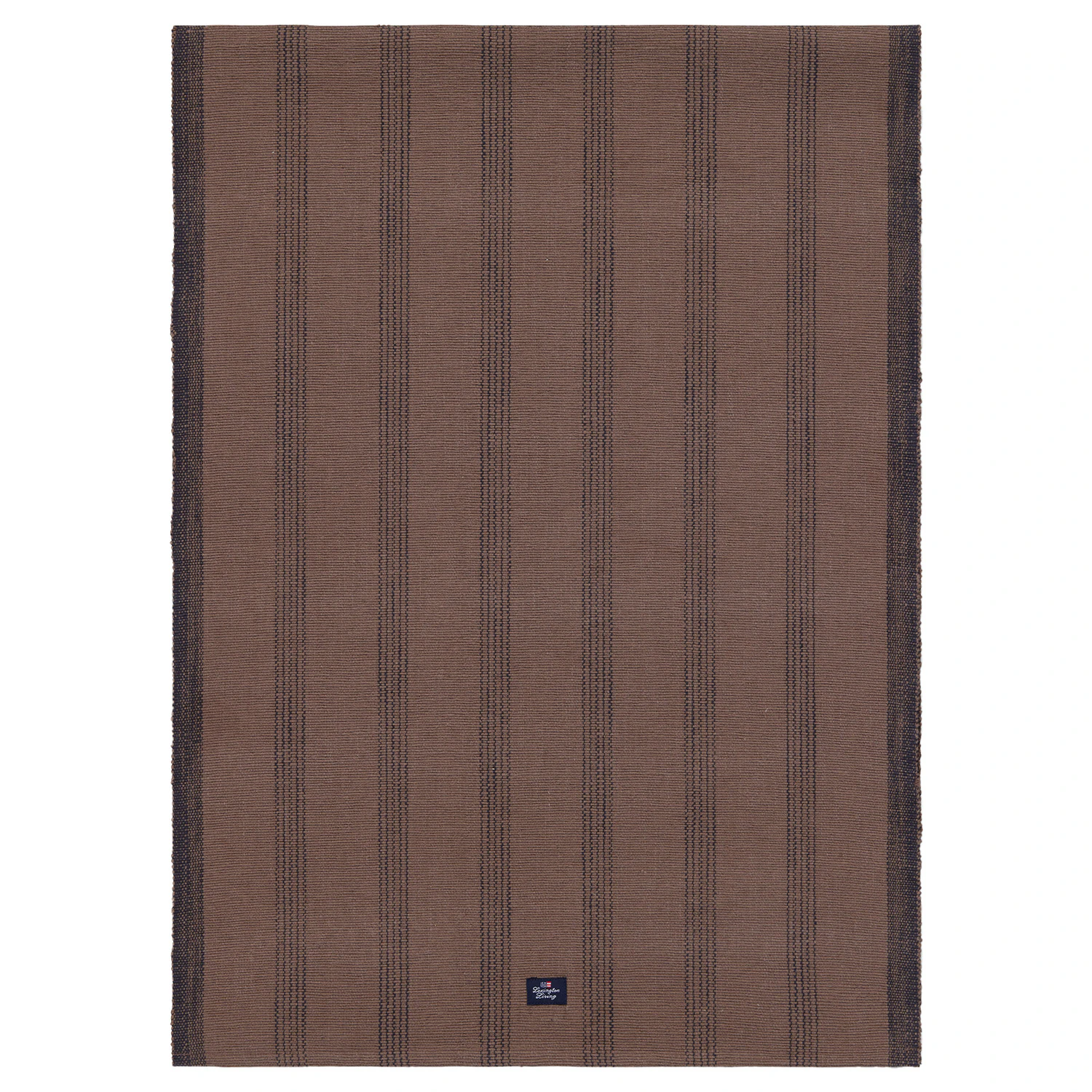 Lexington Striped Löpare 50x250 Cm - Dukar & löpare Ekologisk Bomull Brun