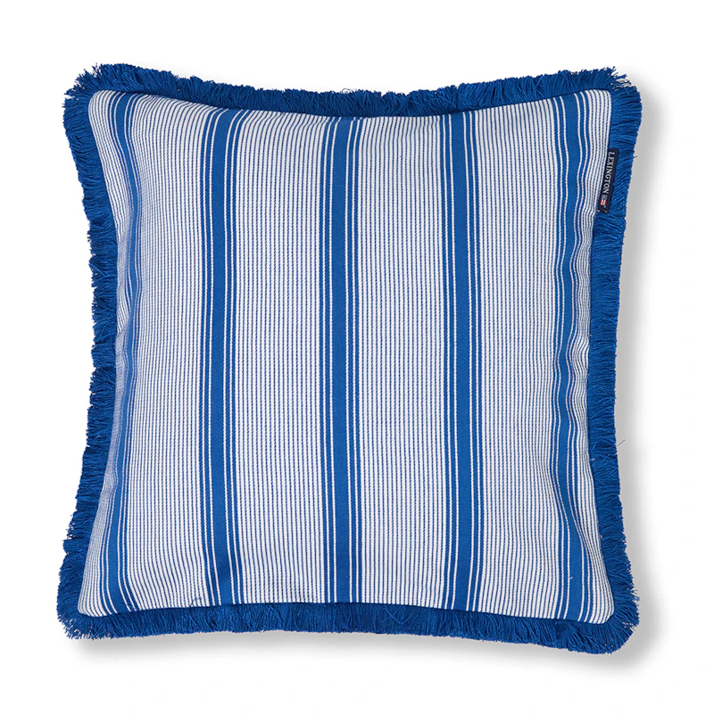 Kuddfodral Randig 50x50 cm, Blå