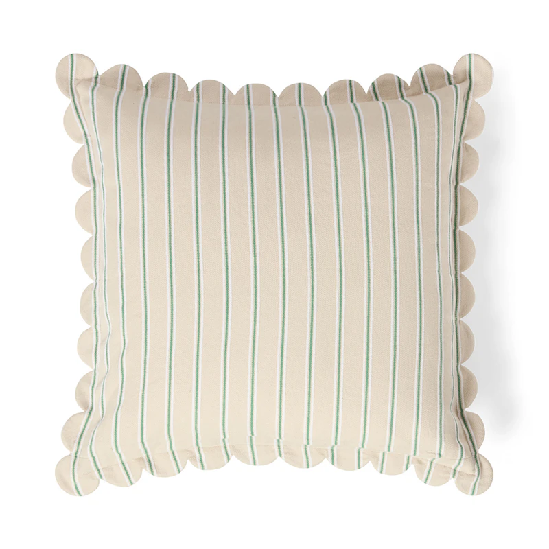 Kuddfodral 50x50 cm, Beige / Blå / Vit