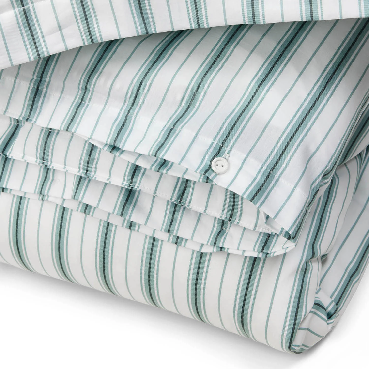 Lexington Striped Poplin Bäddset 150x210 + 50x60 Cm /eucalyptus, vit från Lexington, bild 4