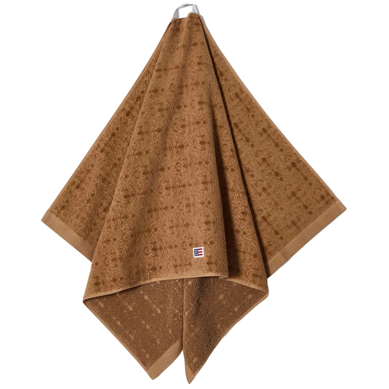 Jacquard Velourhandduk 100x150 cm, Fudge