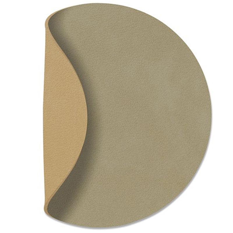 Circle Vändbart Glasunderlägg 10 cm, Herbal Dust/Khaki