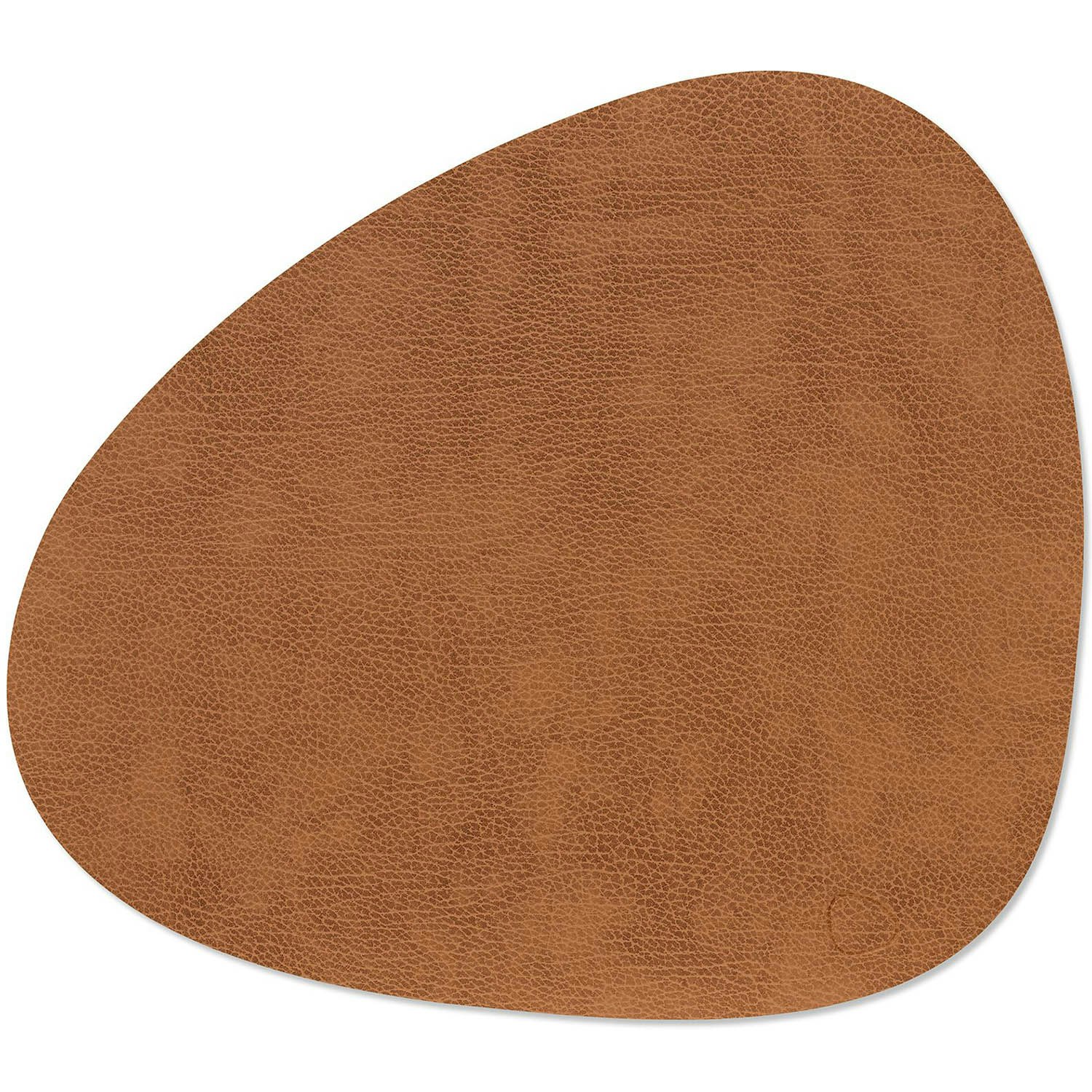 Lind Dna Curve L Bordstablett Bull 37x44 Cm Natur - Bordstabletter & Glasunderl&auml;gg L&auml;der Brun