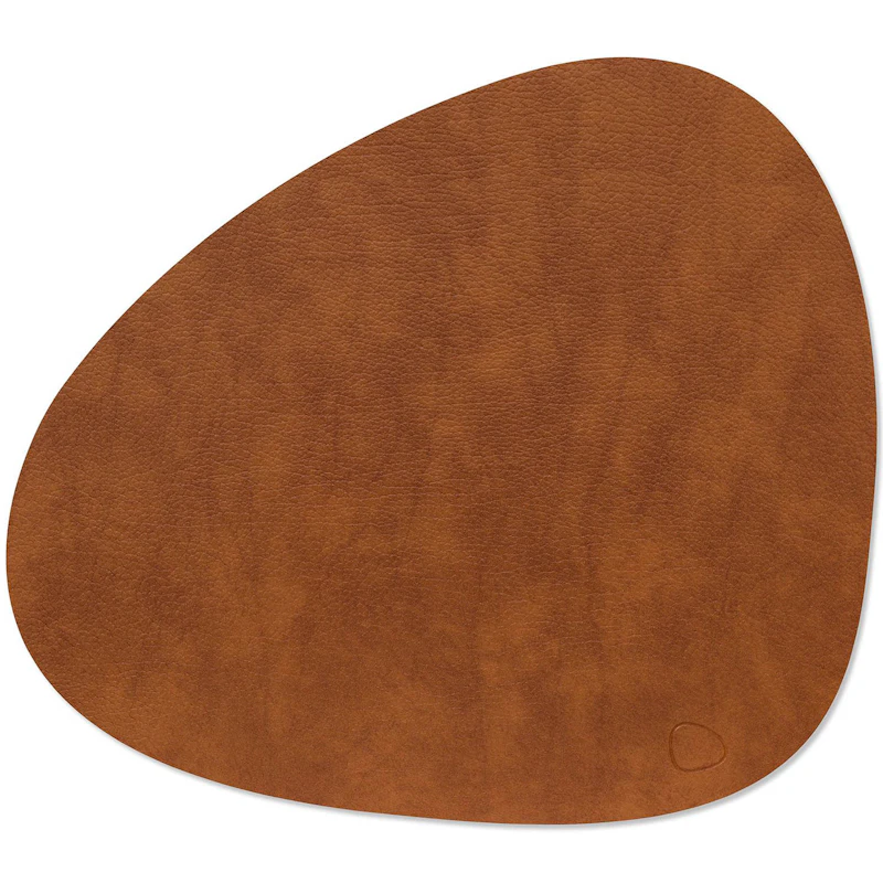 Curve L Bordstablett Bull, 37x44 cm, Cognac