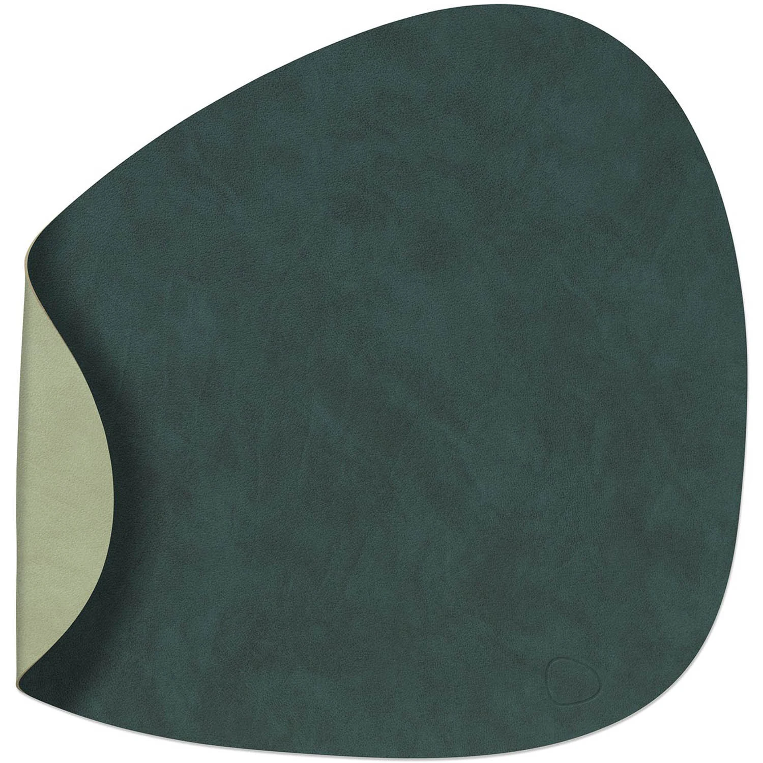 Lind Dna Curve L V&auml;ndbar Bordstablett 37x44 Cm /oliv - Bordstabletter & Glasunderl&auml;gg L&auml;der M&ouml;rkgr&ouml;n