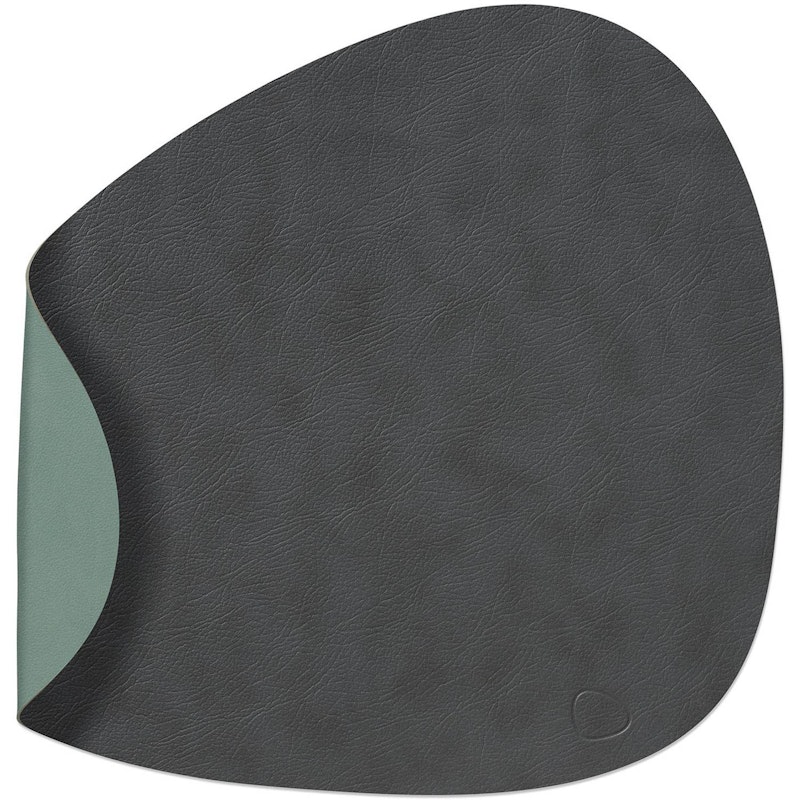 Curve L Vändbar Bordstablett 37x44 cm, Grön/Antracit