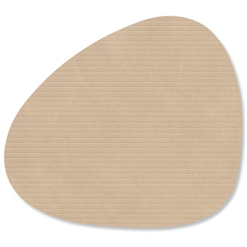 Curve Corduroy Glasunderlägg, Sand